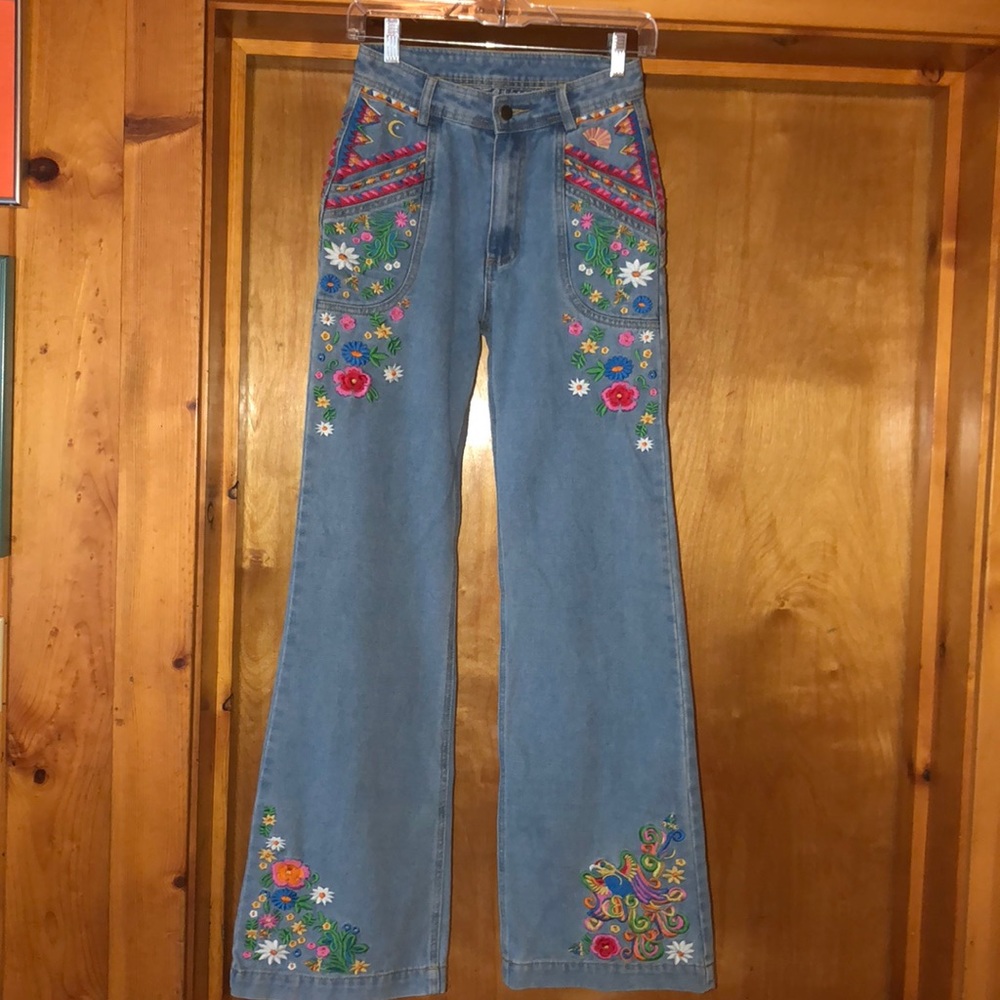 COPY - Spell & The Gypsy Embroidered Denim Jeans